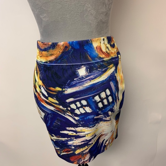 Dr Who xHer Universe SZ M mini funky quirky artsy pencil Van Gogh - Picture 2 of 6